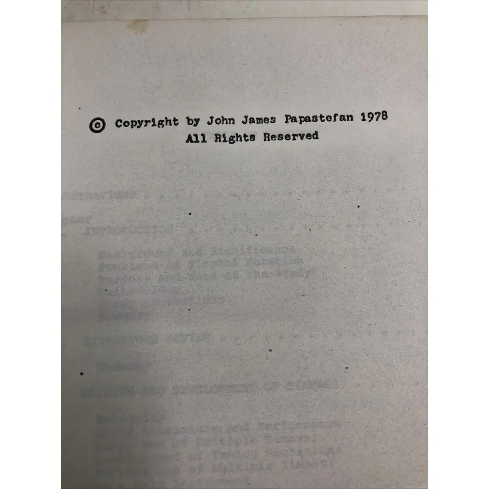 SIGNED Timpani Scoring Techniques In The Twentieth Century John James Papastefan
